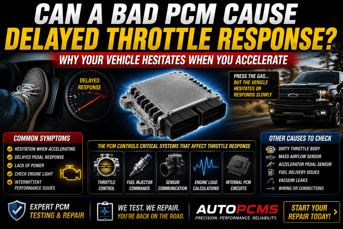 Can a Bad PCM Cause Delayed Throttle Response? (Why Your Vehicle Hesitates When You Accelerate) - Auto PCMS