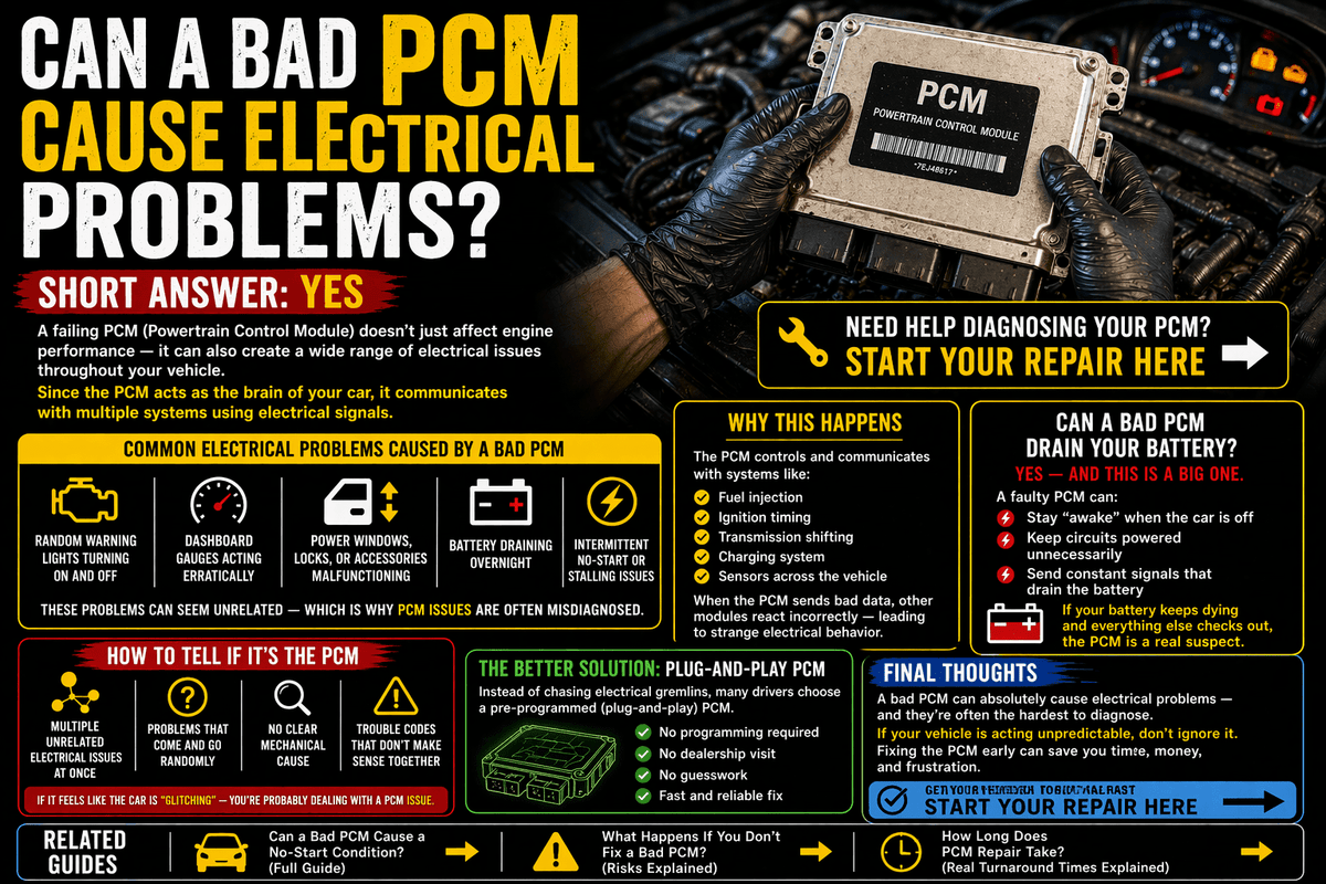 Can a Bad PCM Cause Electrical Problems? (Short Answer: Yes) - Auto PCMS