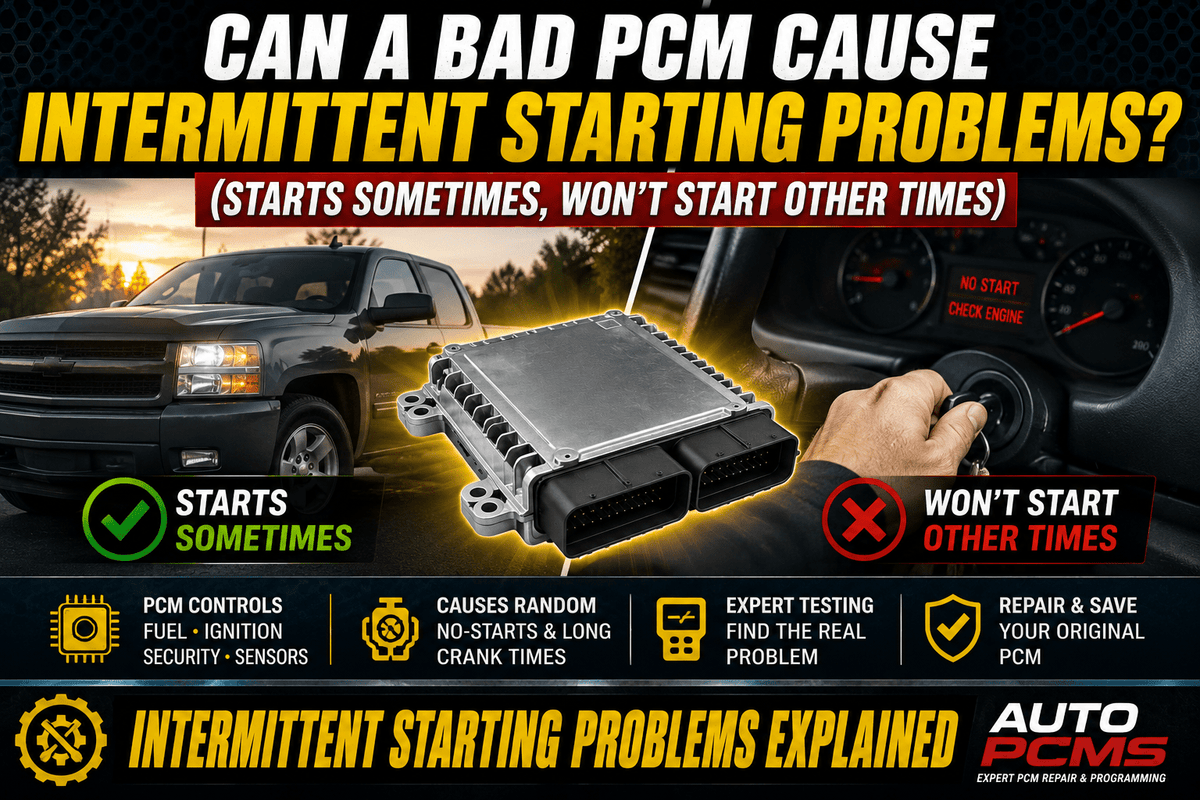 Can a Bad PCM Cause Intermittent Starting Problems? (Starts Sometimes, Won't Start Other Times) - Auto PCMS