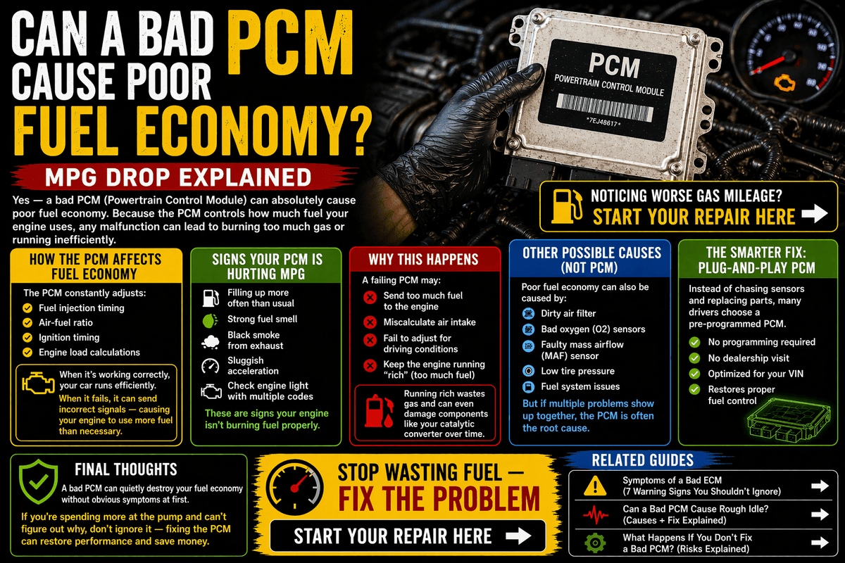 Can a Bad PCM Cause Poor Fuel Economy? (MPG Drop Explained) - Auto PCMS