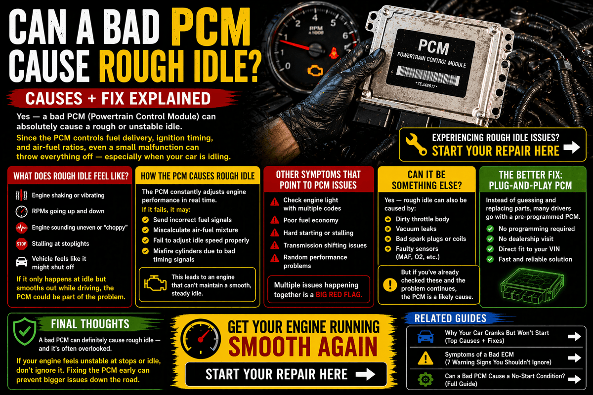 Can a Bad PCM Cause Rough Idle? (Causes + Fix Explained) - Auto PCMS