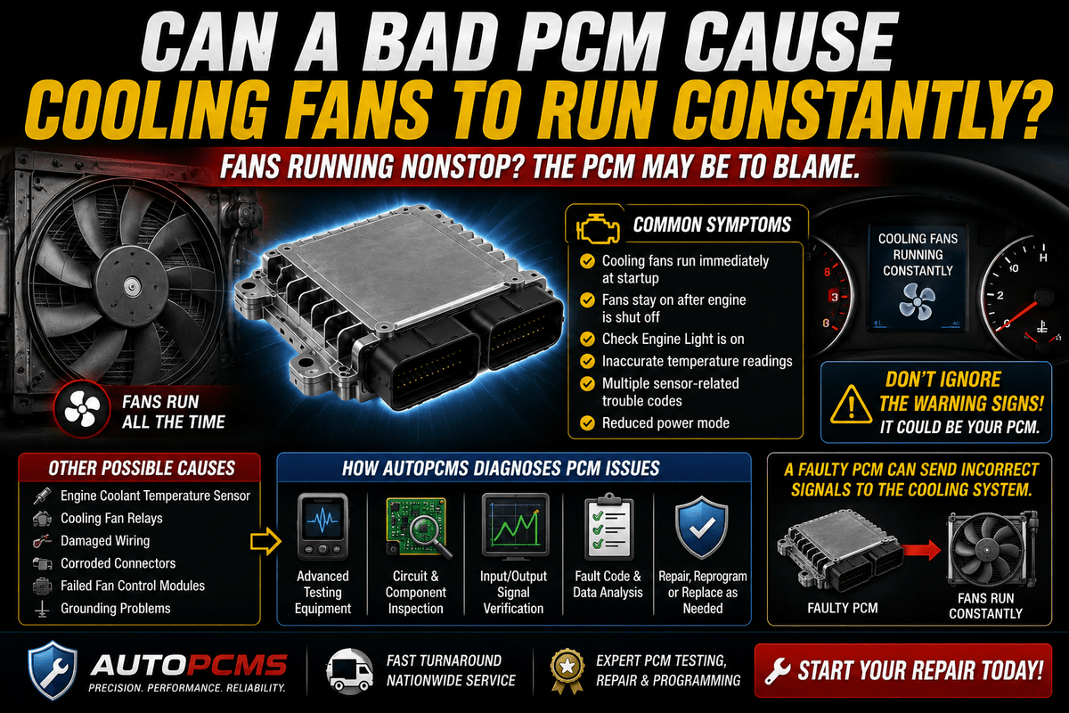 Can a Bad PCM Cause the Cooling Fans to Run Constantly? - Auto PCMS