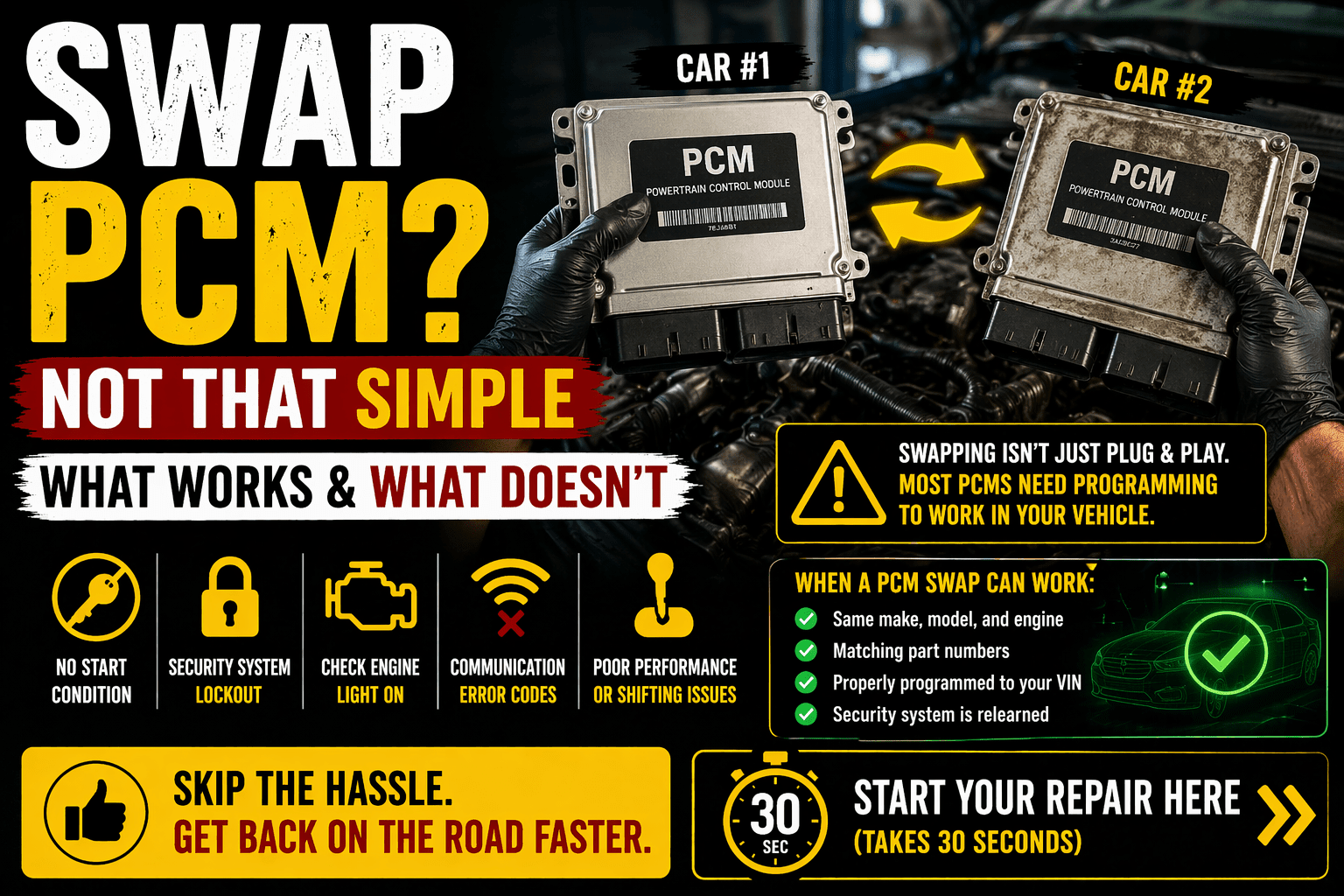 Can You Swap a PCM Between Cars? (What Actually Works) - Auto PCMS