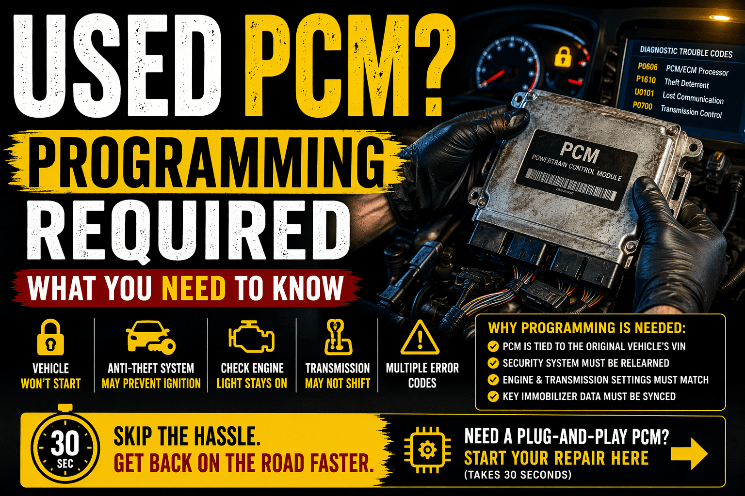 Do You Need to Program a Used PCM? (Full Guide) - Auto PCMS