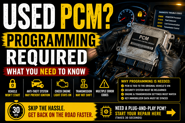 Do You Need to Program a Used PCM? (Full Guide) - Auto PCMS