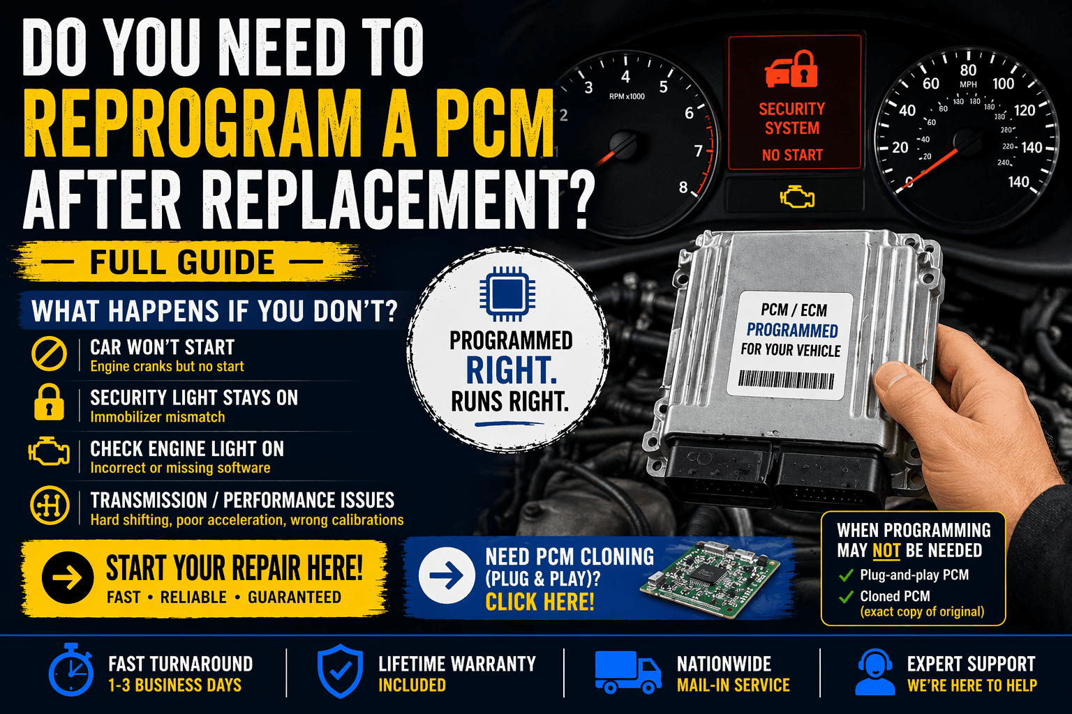 Do You Need to Reprogram a PCM After Replacement? (Full Guide) - Auto PCMS