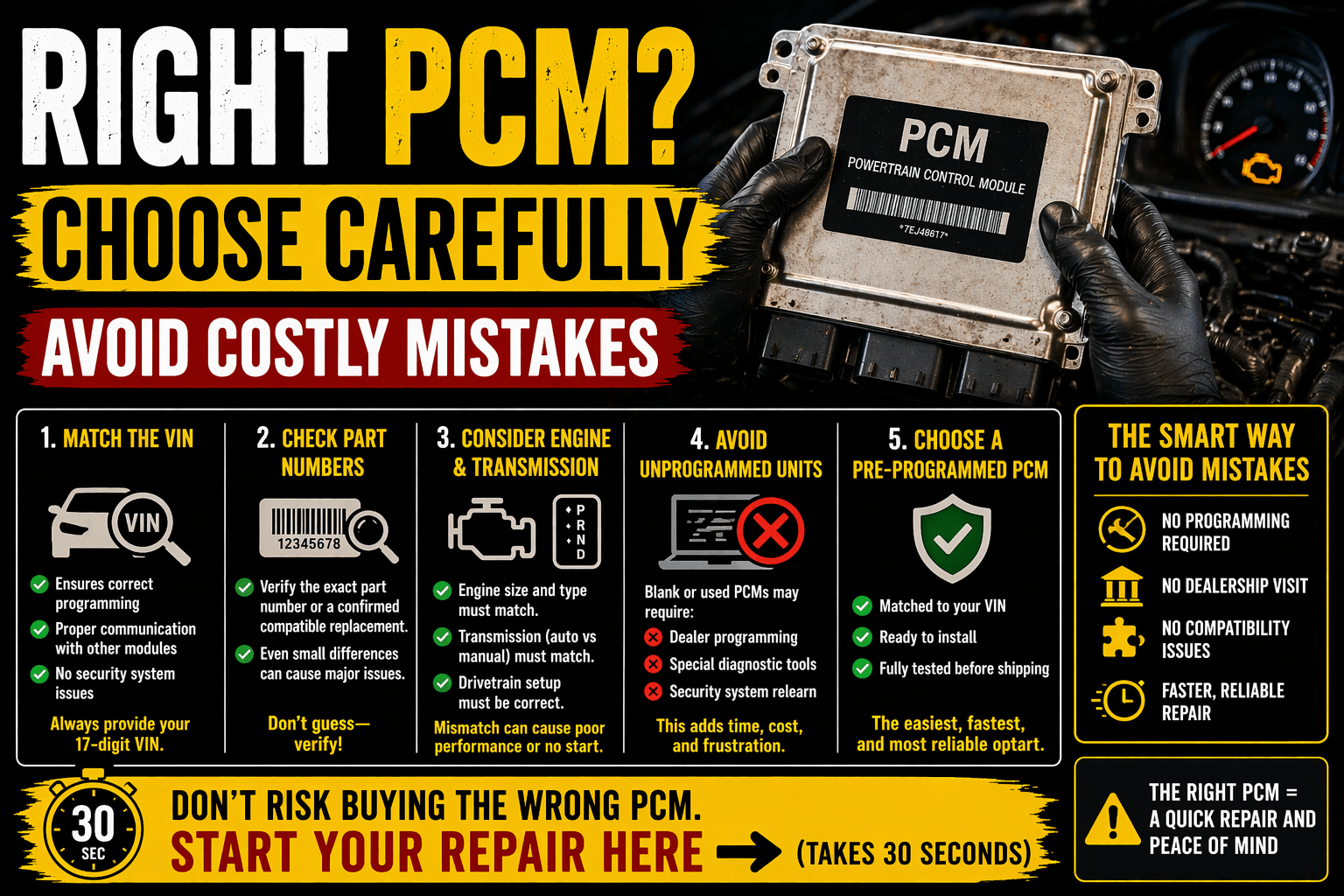 How to Choose the Right PCM for Your Vehicle (Avoid Costly Mistakes ...