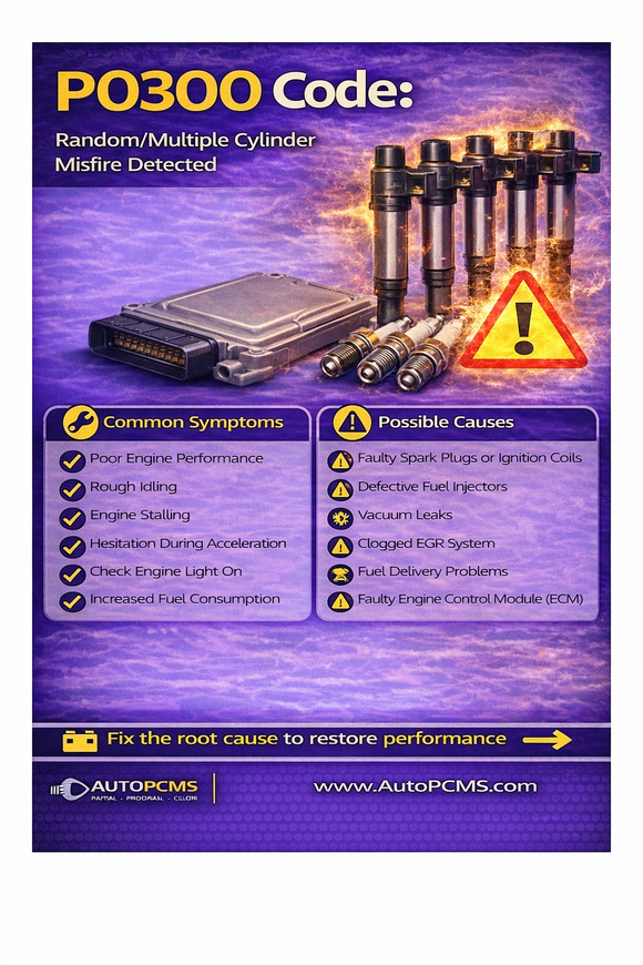 P0300 Code: Random Misfire Explained – Causes, Symptoms, and Fixes