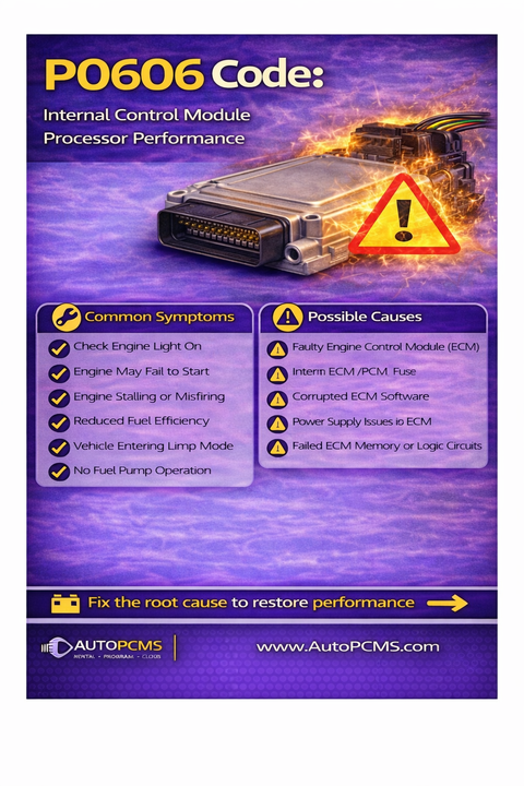 P0606 Code: What It Means, Symptoms, Causes, and PCM Repair Options ...