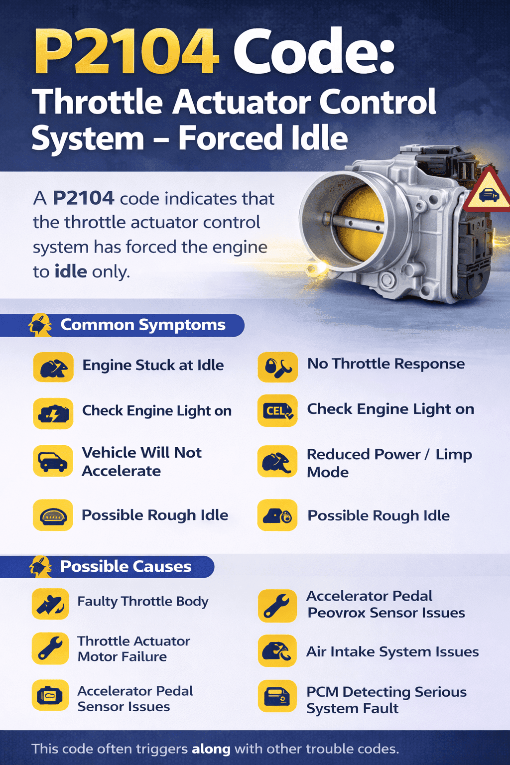 P2104 Code: Throttle Actuator Control System – Forced Idle - Auto PCMS