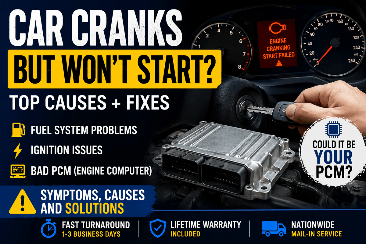 Why Your Car Cranks But Won’t Start (Top Causes + Fixes) - Auto PCMS