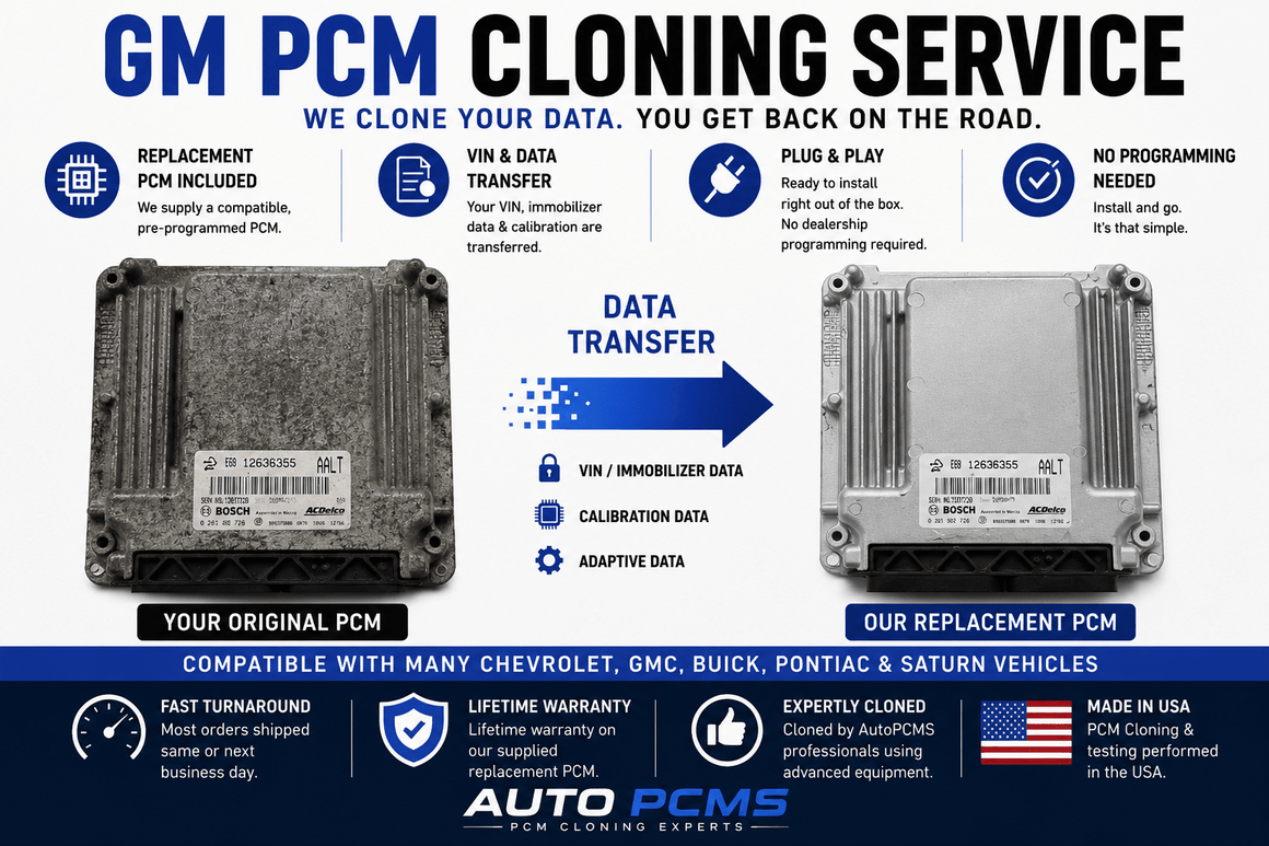 2008-2011 Chevrolet Traverse 3.6L PCM Cloning Service - Auto PCMS