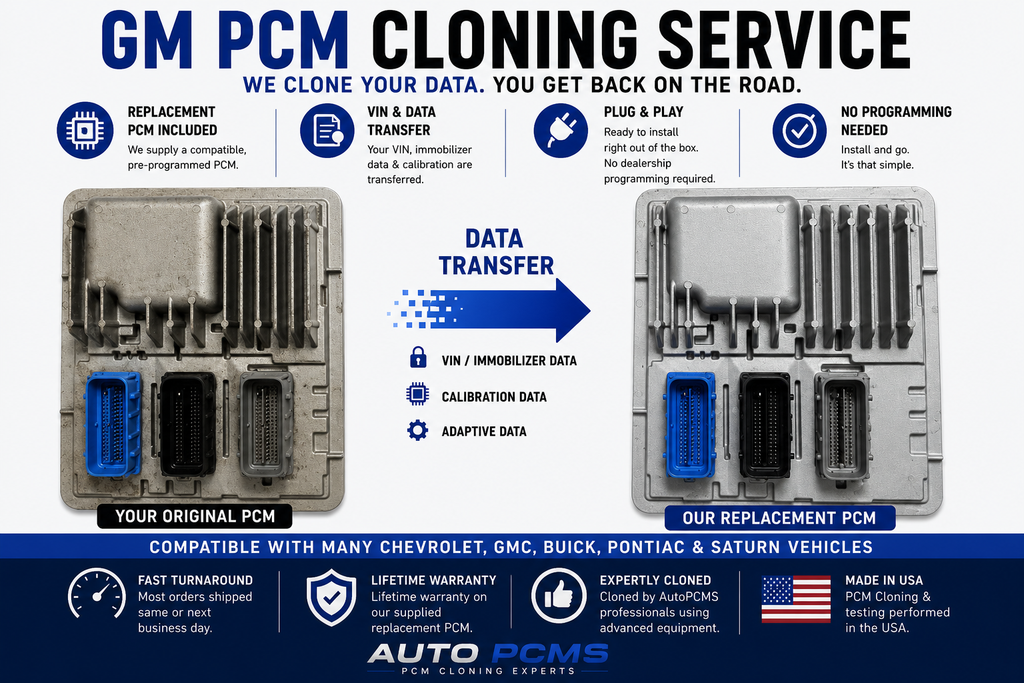 GMC Acadia PCM Cloning Service